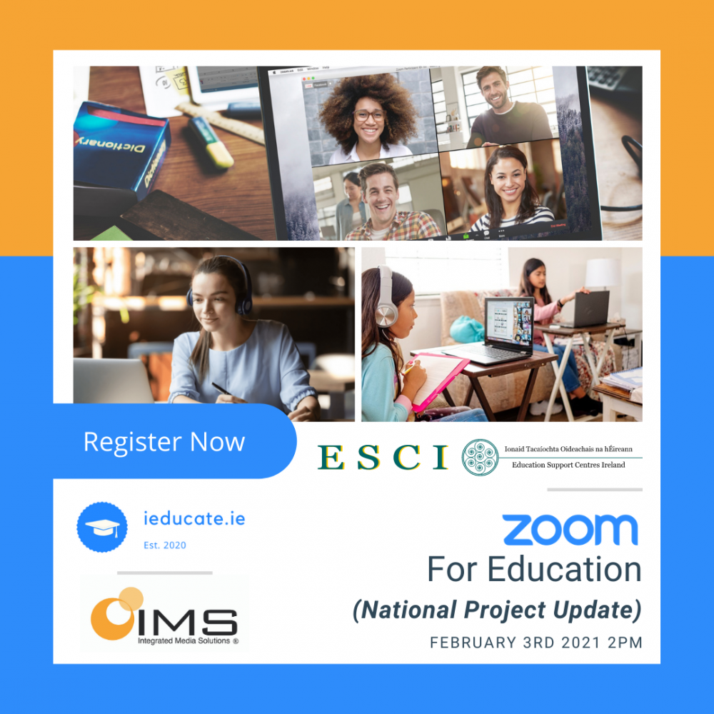 Zoom for EducationPost Primary to Galway Education Support