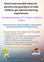 Sound and Sensible Ideas for Parents and Guardians to help Children get Optimal Learning Experiences