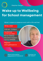 Face to Face:  Wake up to Wellbeing for Deputy Principals & Post Holders
