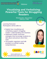 Visualising & Verbalising: Powerful Tools for Struggling Readers