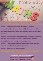 Mathematics: Probability - Series of Post Primary Support Sessions for Senior Cycle Higher Level 