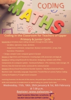 Mathematics: Coding - Series of Support Sessions for Teachers of Upper Primary & Junior Cycle