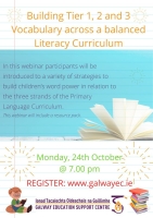 Building Tier 1, 2 and 3 Vocabulary across a balanced Literacy Curriculum