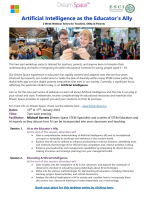 ESCI Artificial Intelligence as the Educator's Ally