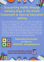 Supporting Maths through Sensory Play in the Infant Classrooms & Special Education Setting