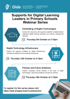 Oide Supports for Digital Learning Leaders: Embedding of Digital Technologies